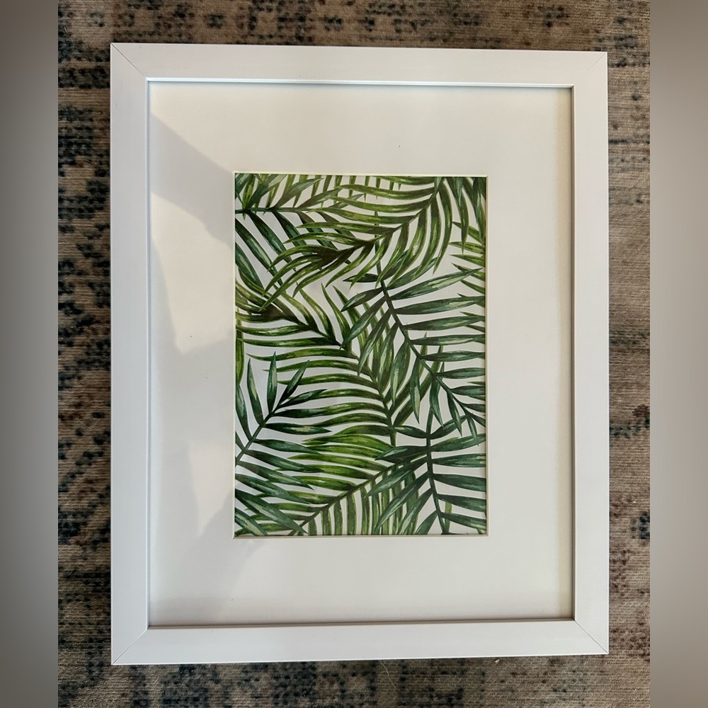 Palm print in white frame (8x10)